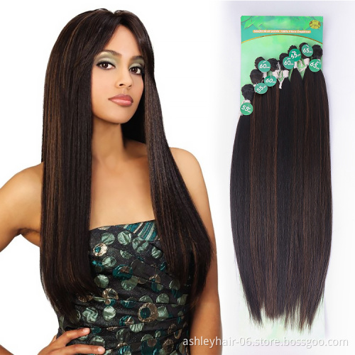 Julianna Synthetic Hair Pack 30 Inch Straight High Quality Heat Resistant Japanese Premium Fibre Synthetic Hair Weave Bundles